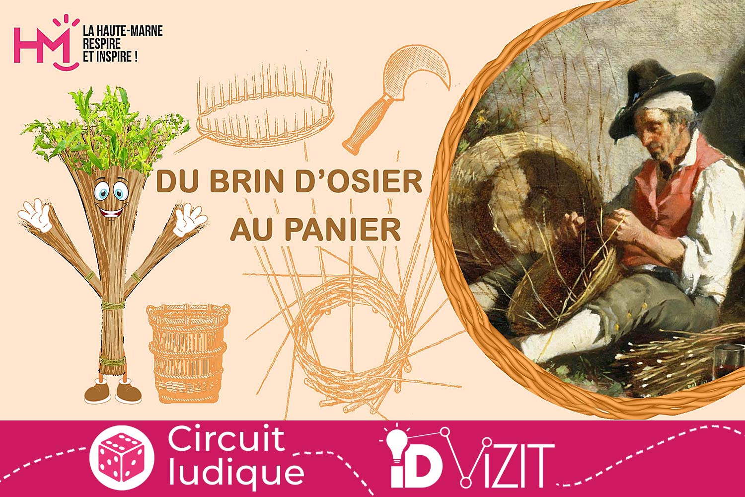 Id Vizit - Jeux de piste pour enfant : Du brin d'osier au panier