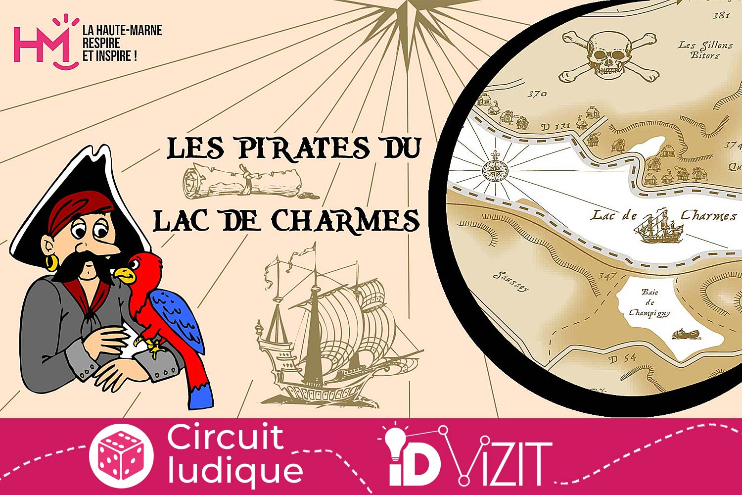 Id Vizit - Jeux de piste pour enfant : Les pirates du lac de Charmes