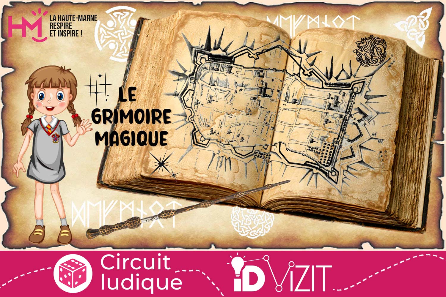 Id Vizit - Jeux de piste pour enfant : Le grimoire magique de Langres
