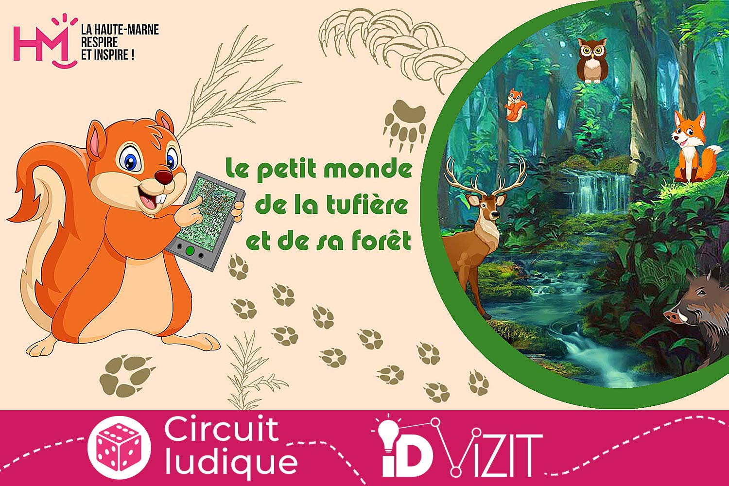 Id Vizit - Jeux de piste pour enfant : Le petit monde de la tufière et de sa forêt