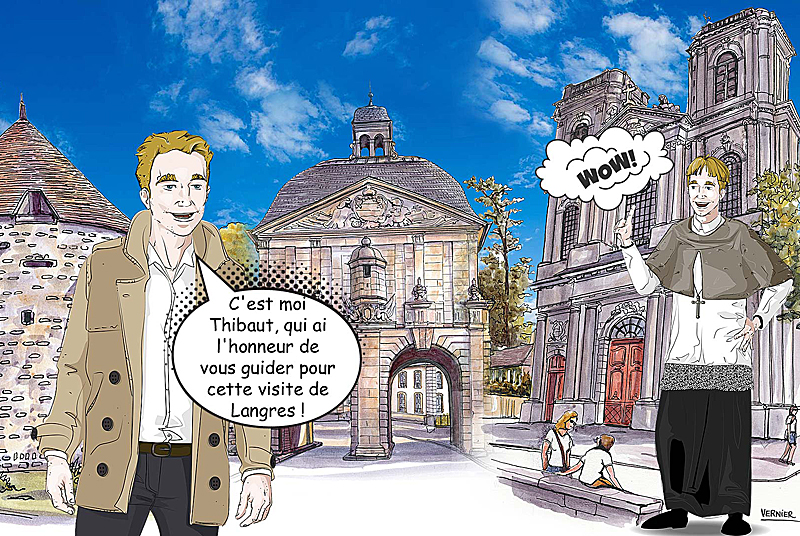 Circuit de découverte scénarisé de Langres avec Thibaut