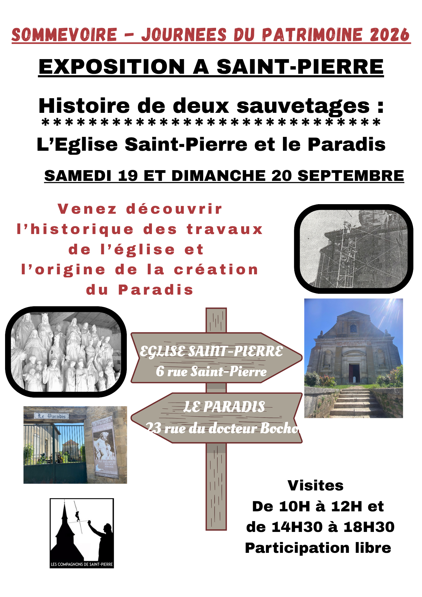 Journée du Patrimoine 2026 - Exposition à Saint-Pierre