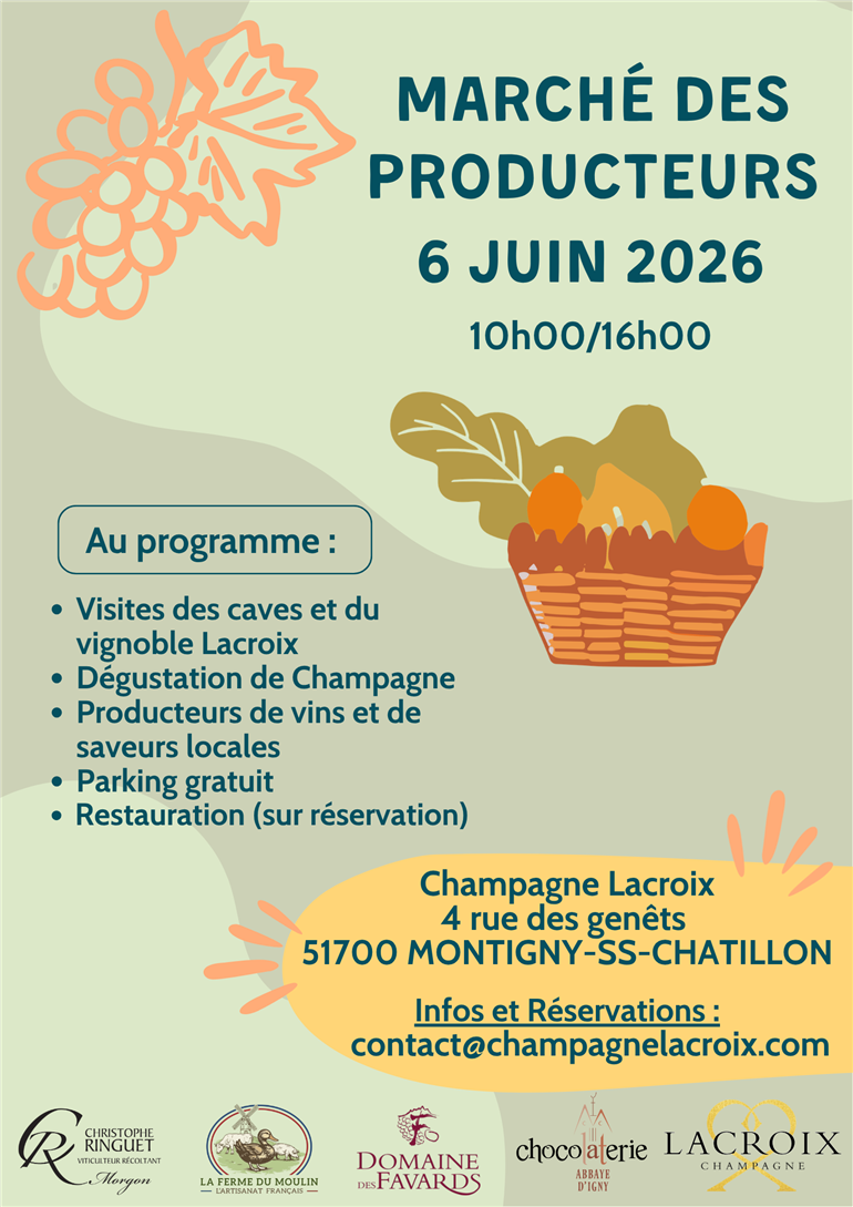 Marché des producteurs - Domaine Champagne Lacroix