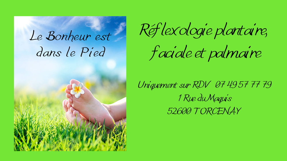 LE BONHEUR EST DANS LE PIED - REFLEXOLOGIE PLANTAIRE, FACIALE ET PALMAIRE