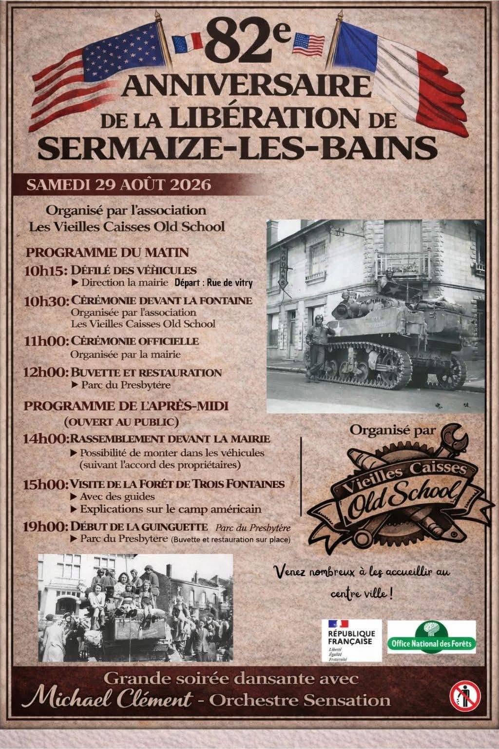 82e anniversaire de la Libération de Sermaize-les-Bains