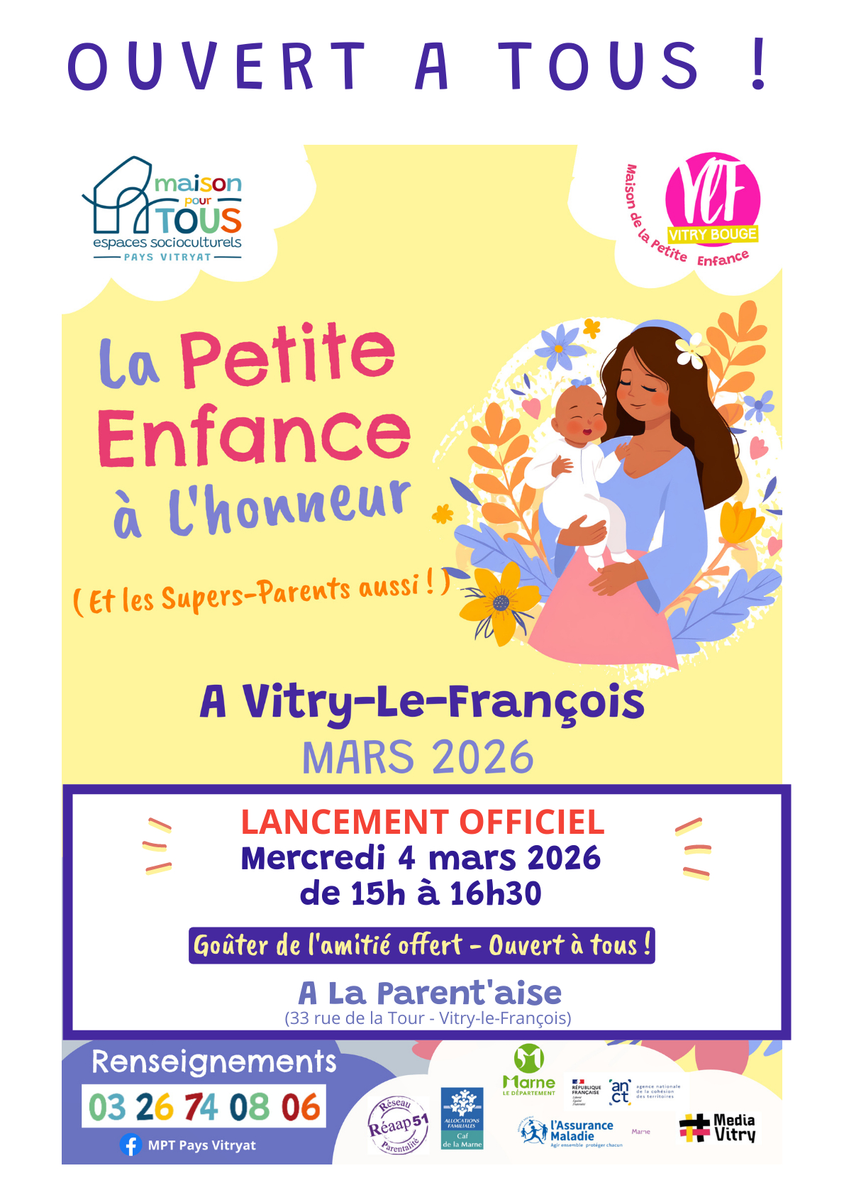 La Petite Enfance à l'honneur : Porte ouvert de La Parent'aise