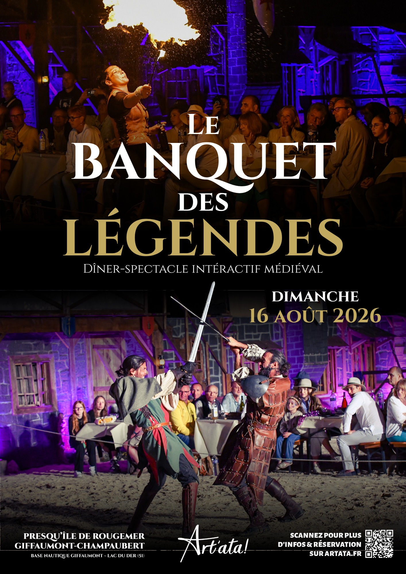 Le Banquet des Légendes : Dîner spectacle interactif