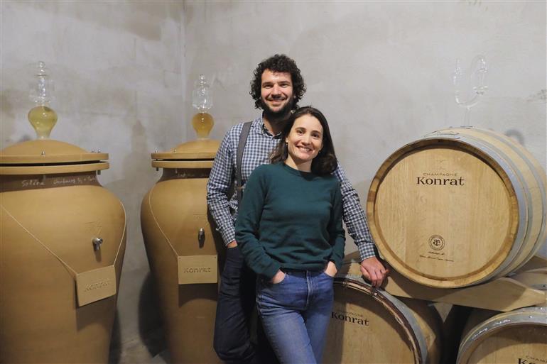 Marc&Faustine Konrat en cuverie