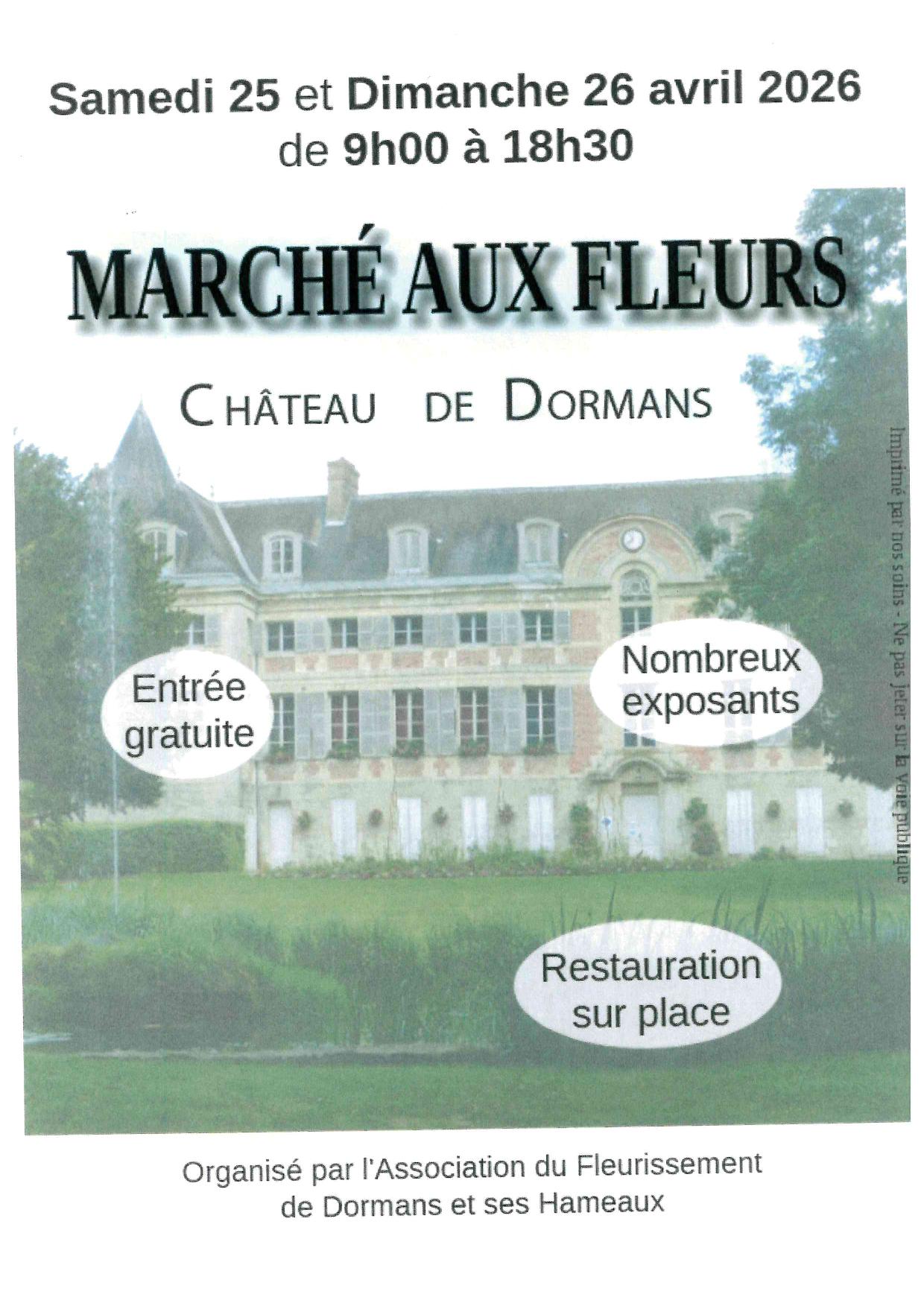 Marché aux fleurs - Dormans