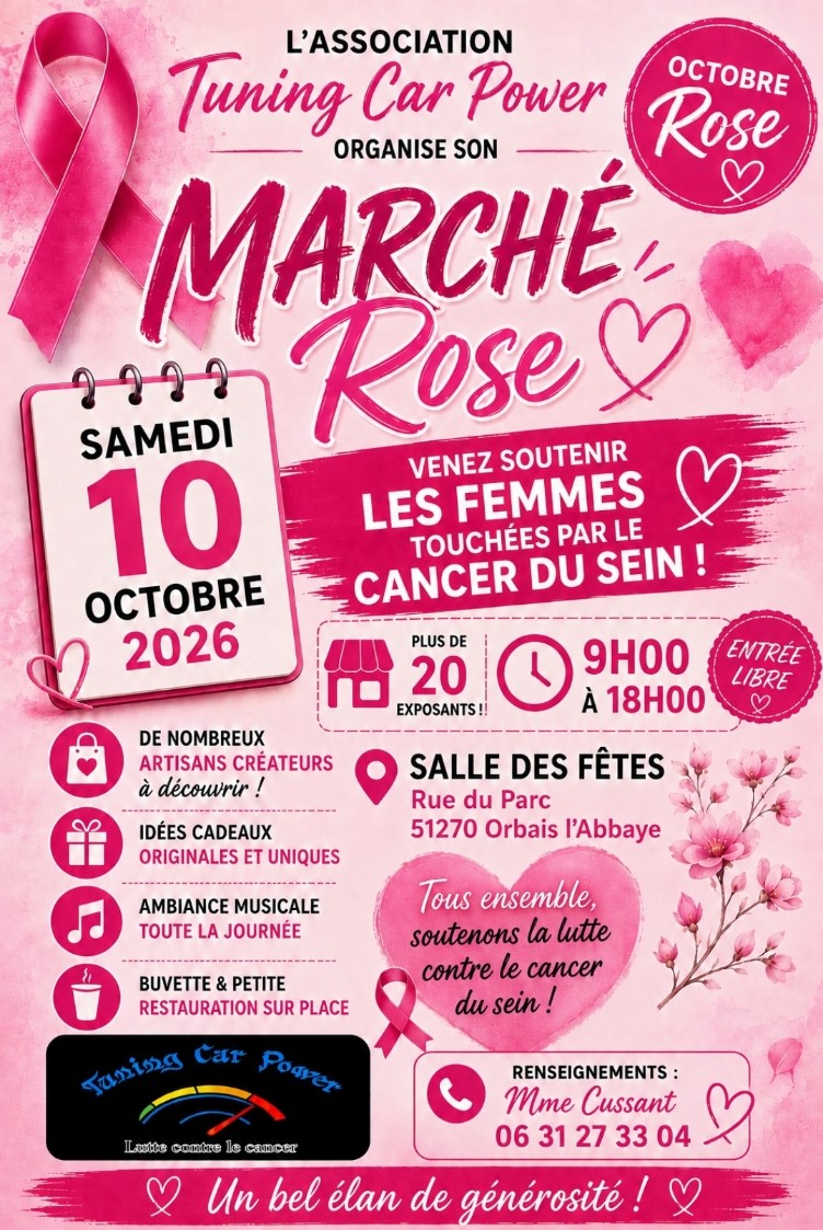 Marché rose - Orbais