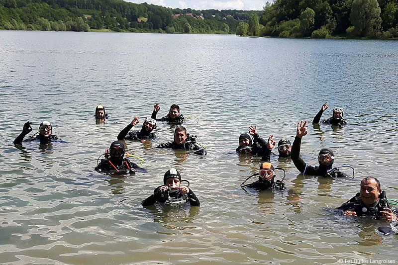 Plongée au lac de la Mouche