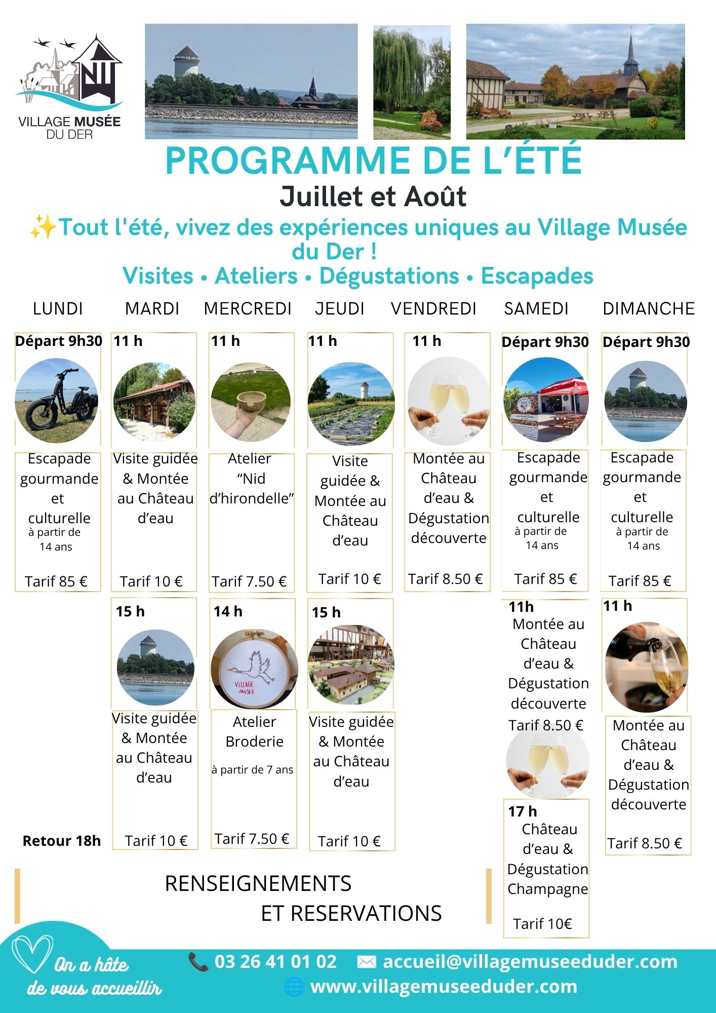 Visite guidée & Montée qu Château d'eau