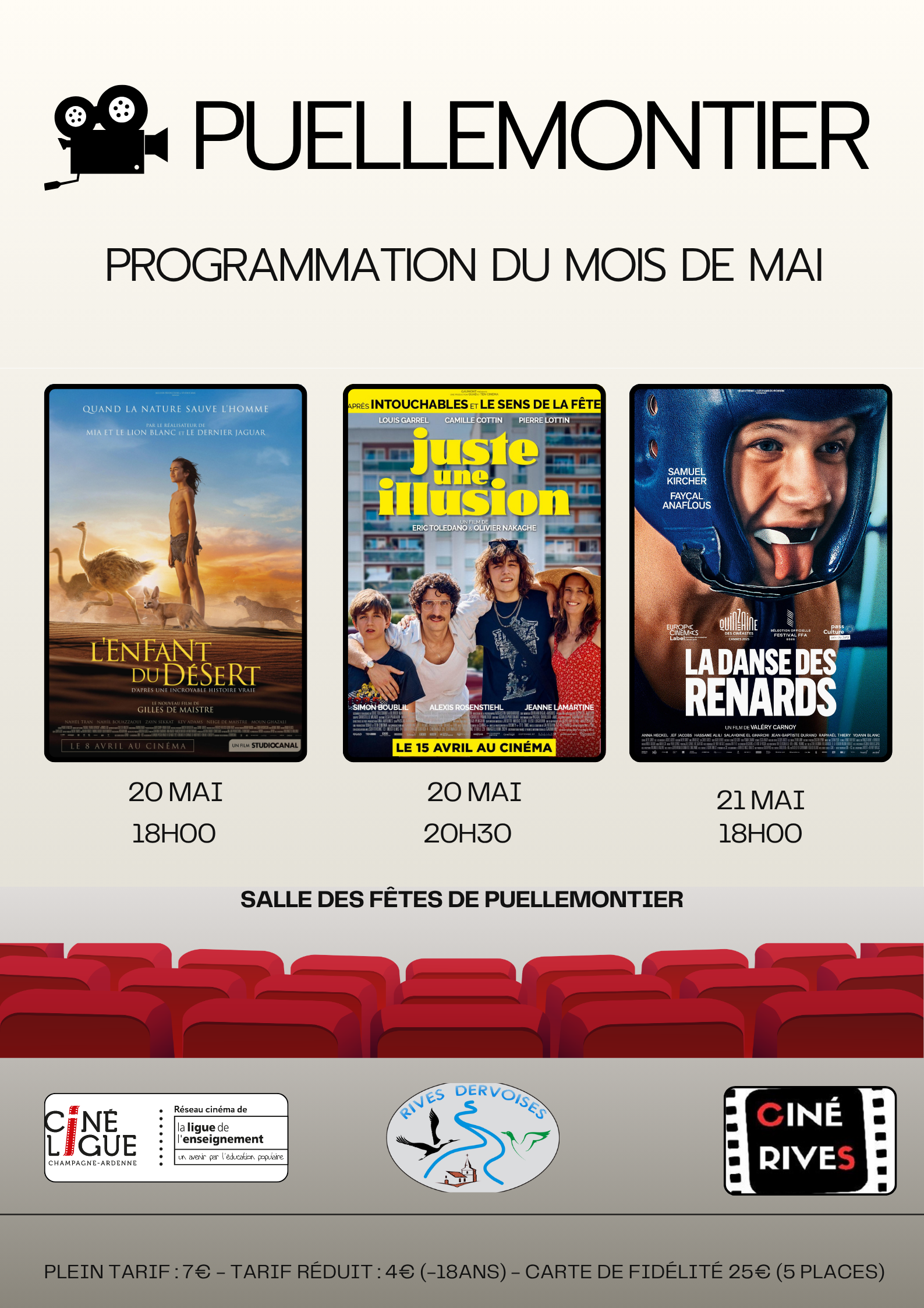 Cinéma itinérant : à l'affiche "L'enfant du désert" & "Juste une illusion"