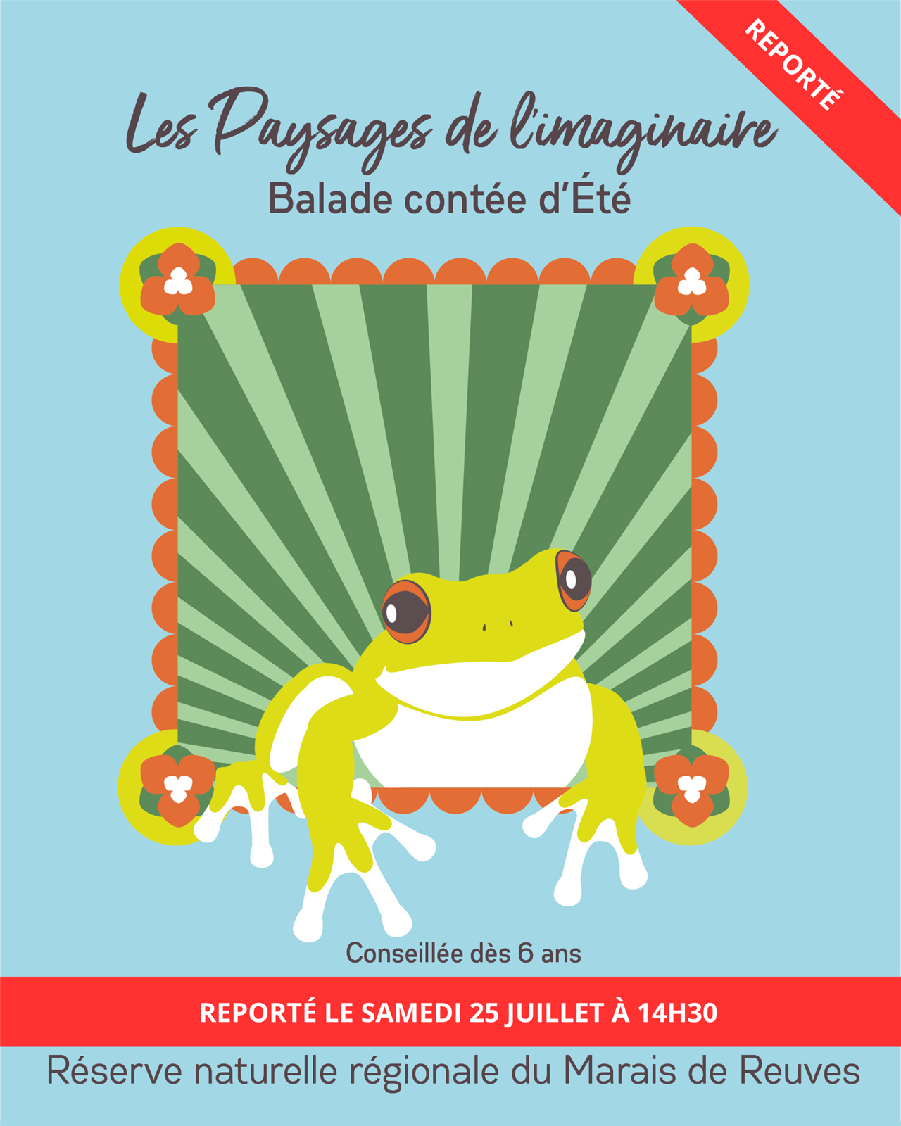 Affiche Report balade contée été