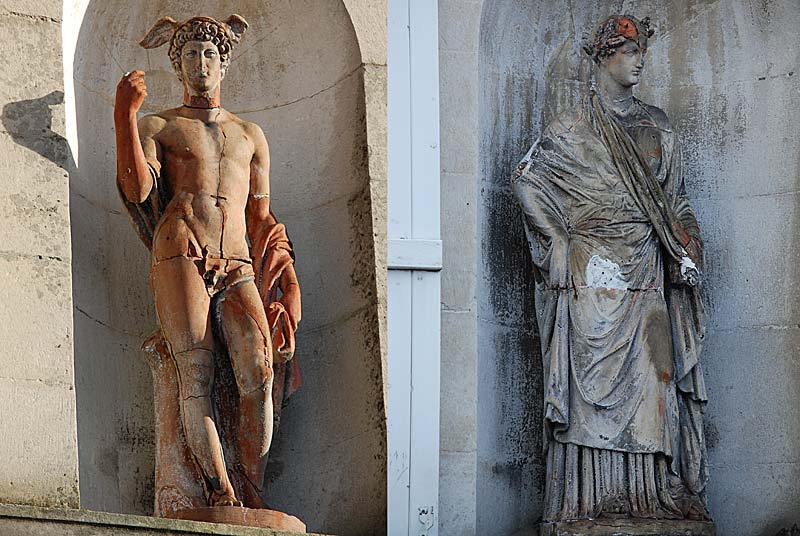 Statues de Mercure et Cérès