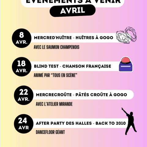 Tête de Chou - événements avril