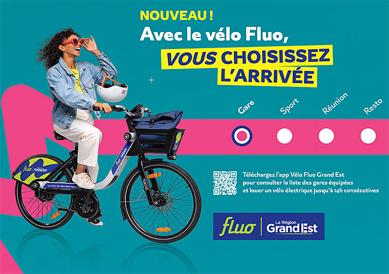 Location de vélo électrique Vélo Fluo à Chaumont