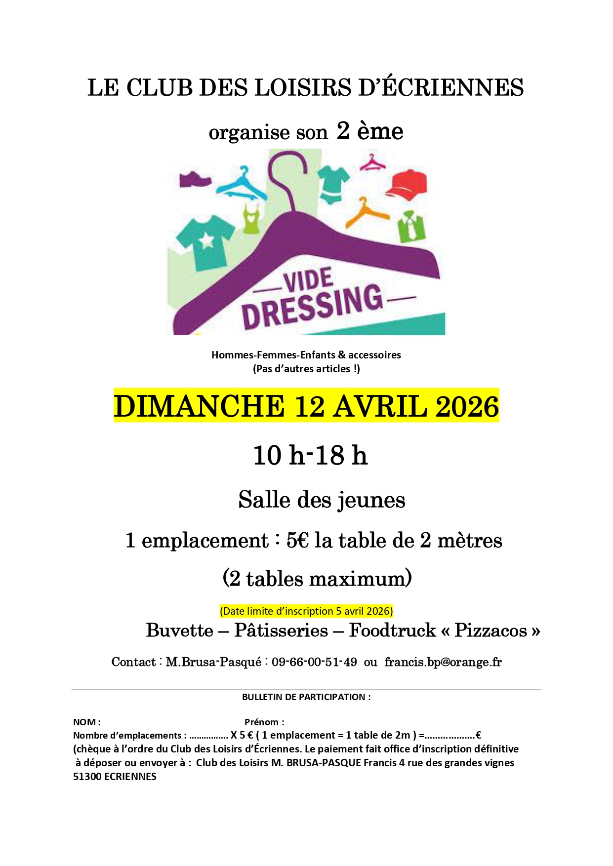 Vide dressing
