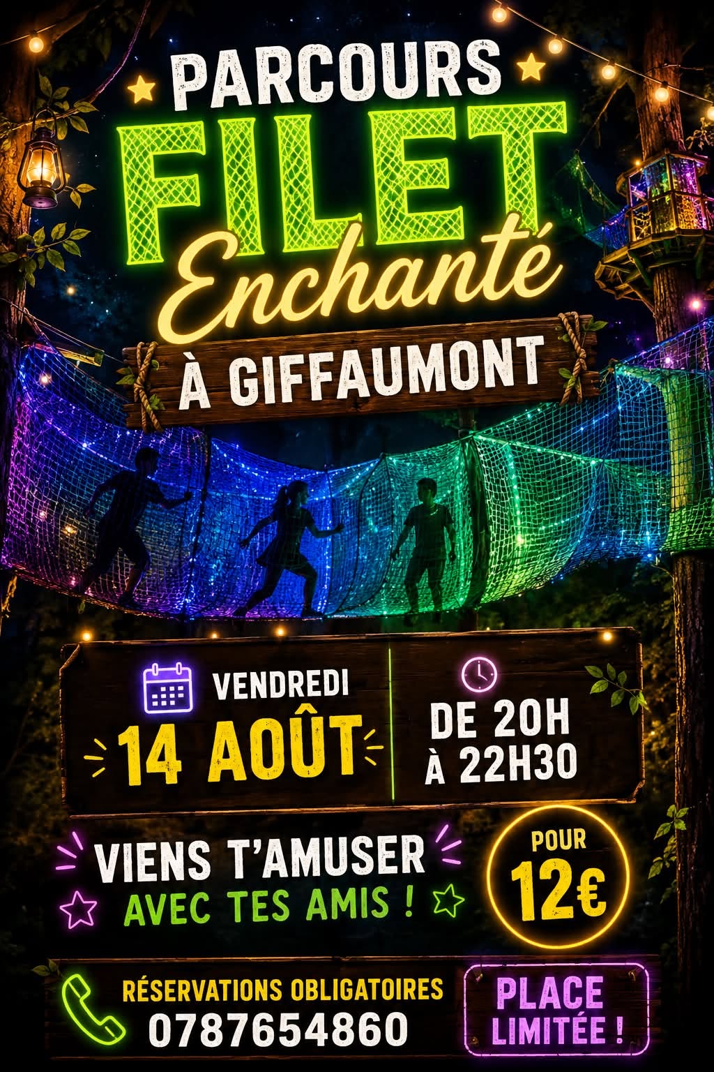 Nocturne au parcours filet Enchanté - Accroder