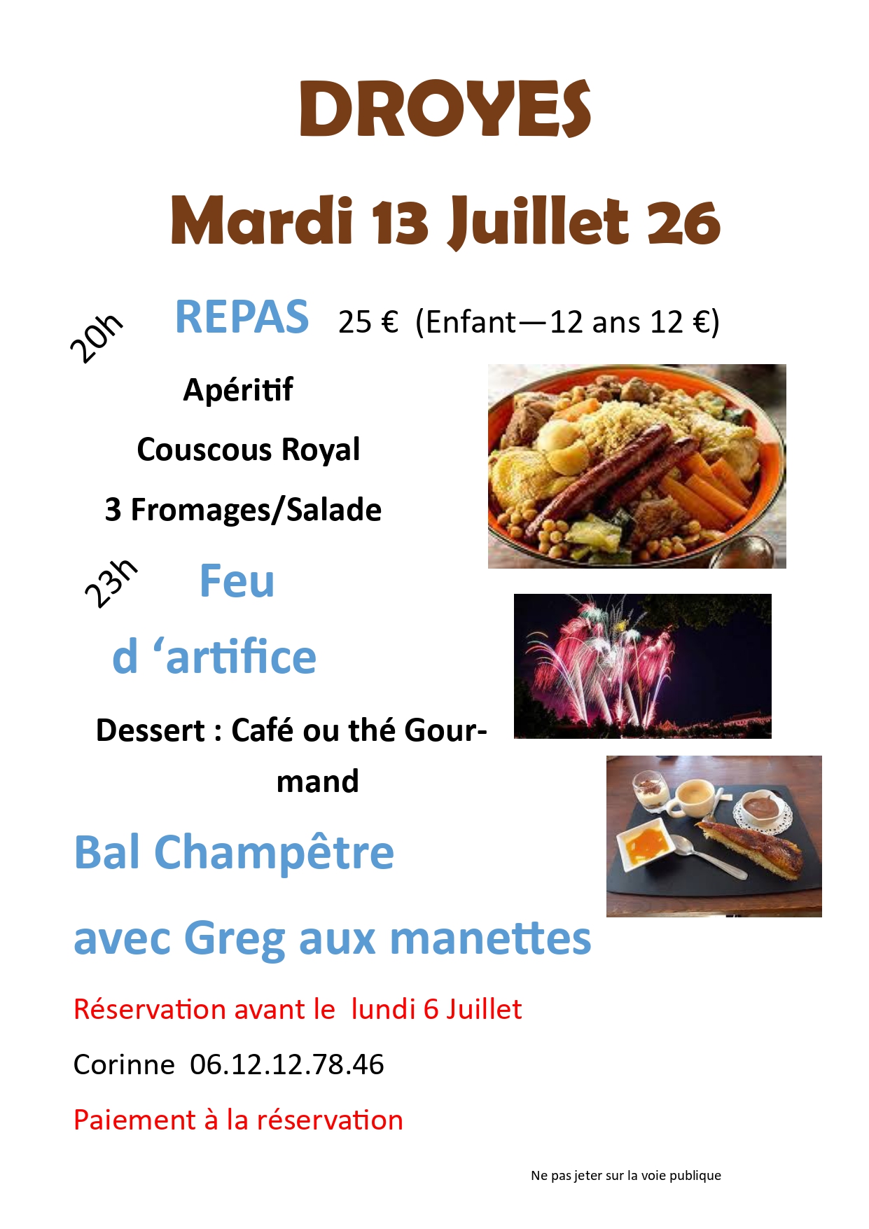 Repas et Bal Champêtre à Droyes