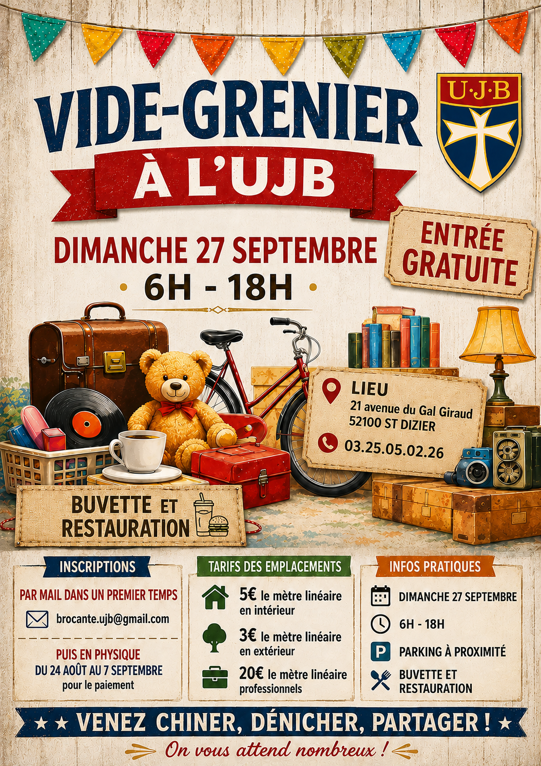 Vide Grenier : Union des Jeunes Bragards