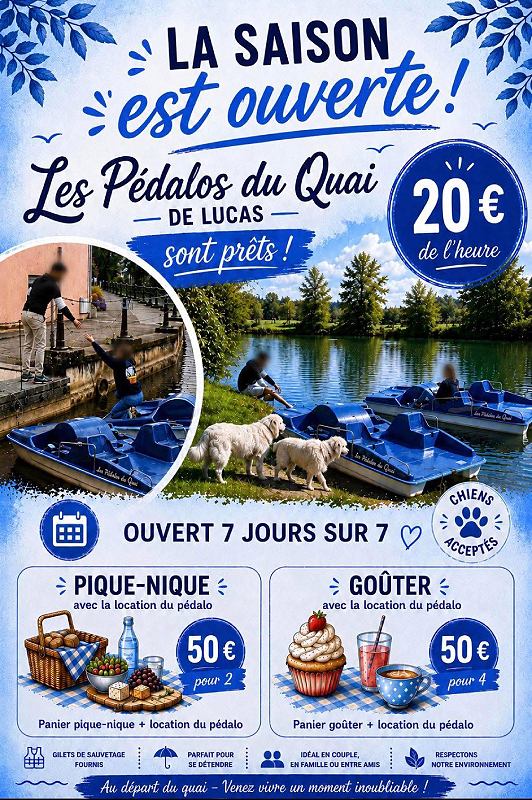 Location "Les pédalos du quai"