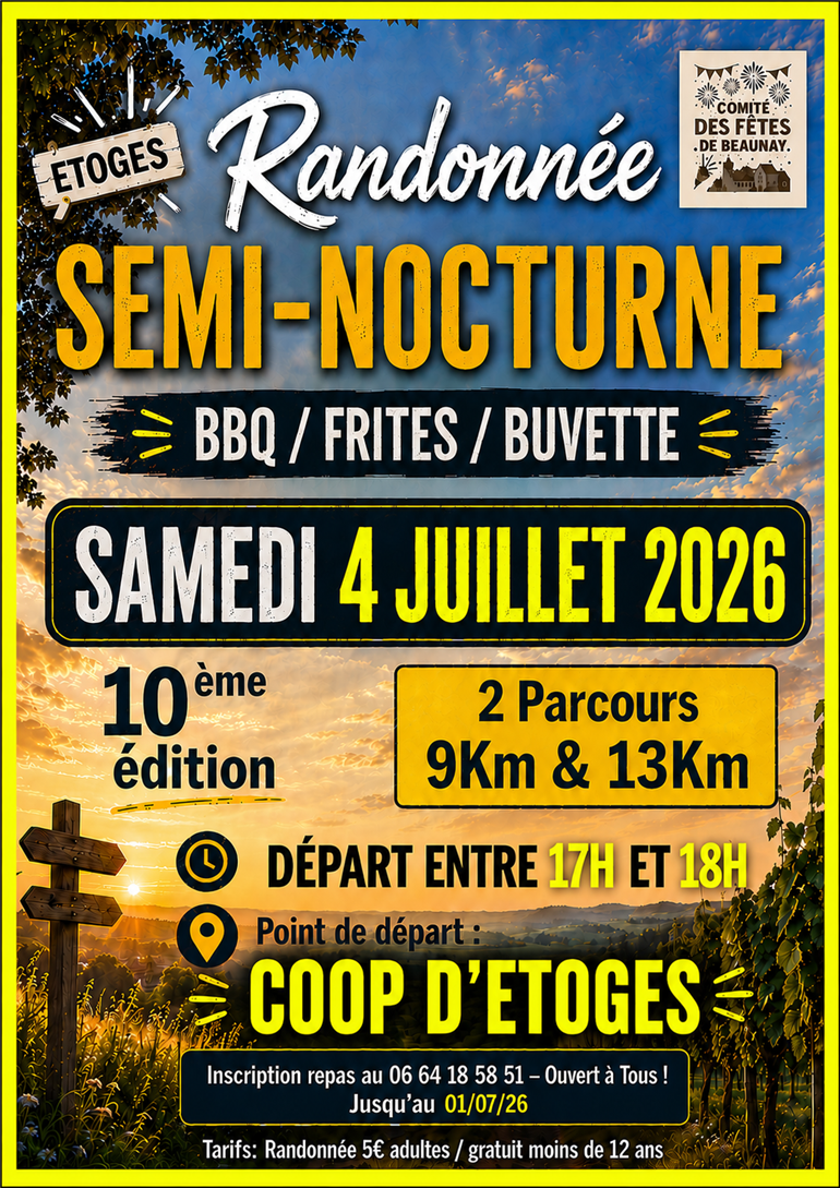 Randonnée Etoges