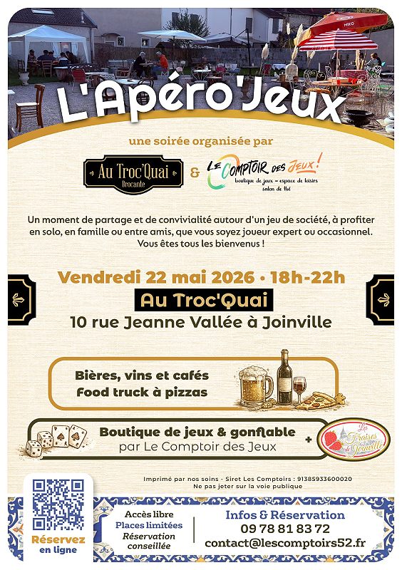 Soirée apéro'jeux