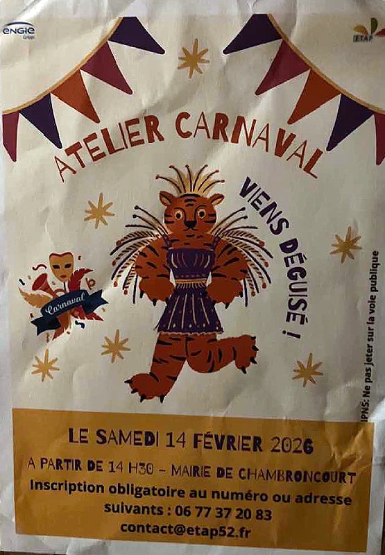 Atelier carnaval