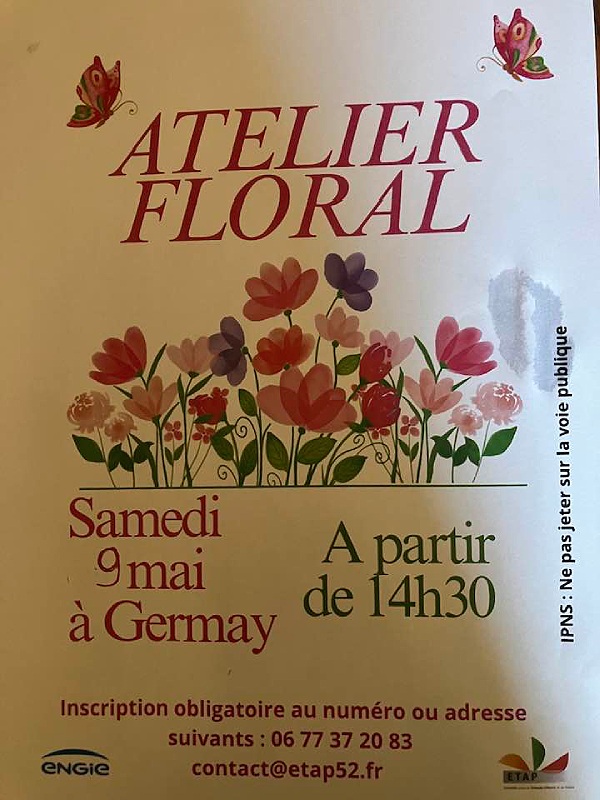 Atelier floral — visuel événement