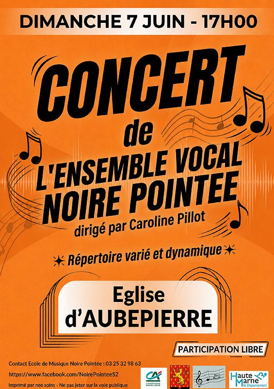 Concert de l'Ensemble vocal Noire Pointée — visuel événement