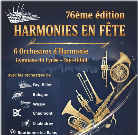76ème éditions Harmonies en fête à Fayl-Billot — visuel événement