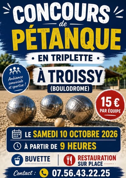 concours de pétanques - Troissy
