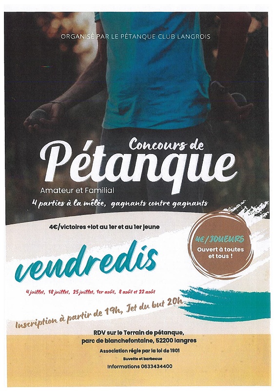 CONCOURS DE PÉTANQUE