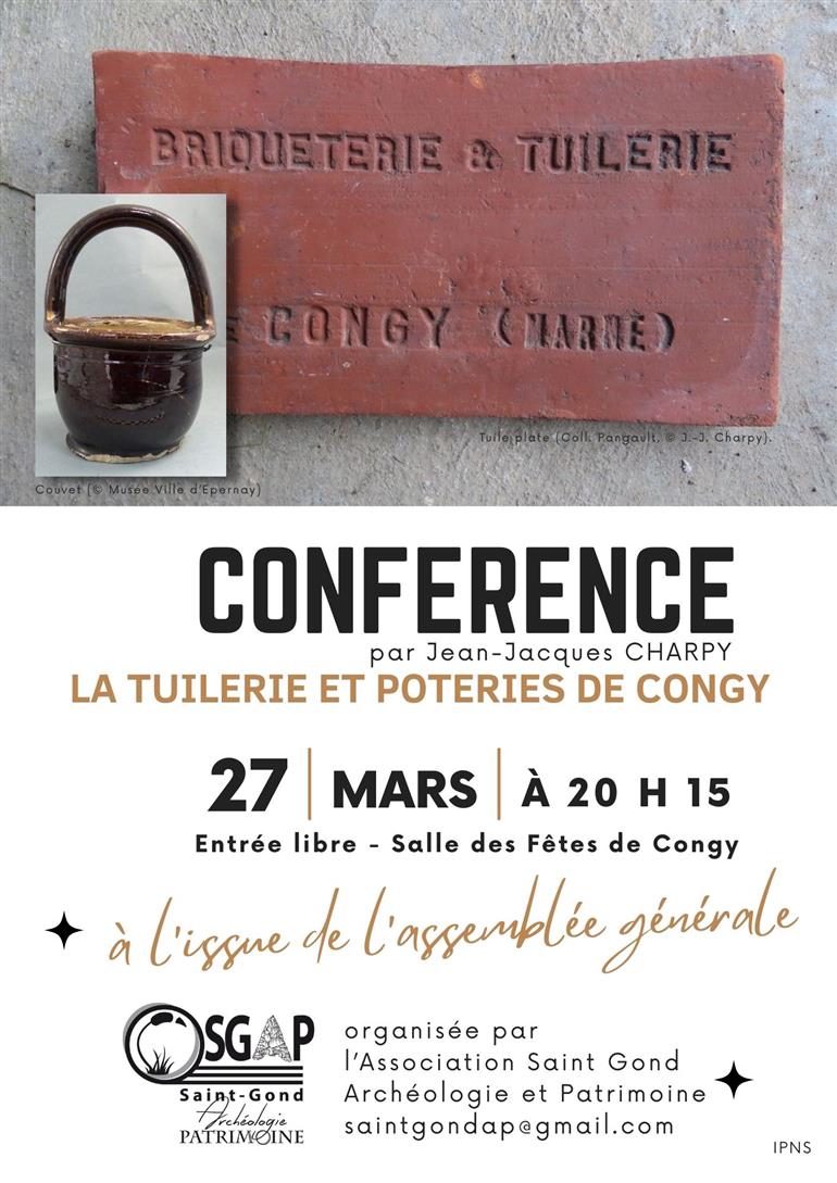 Conference Tuilerie et poteries congy