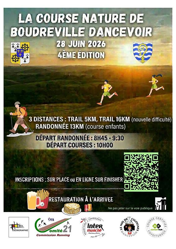 La course nature de Boudreville Dancevoir — visuel événement