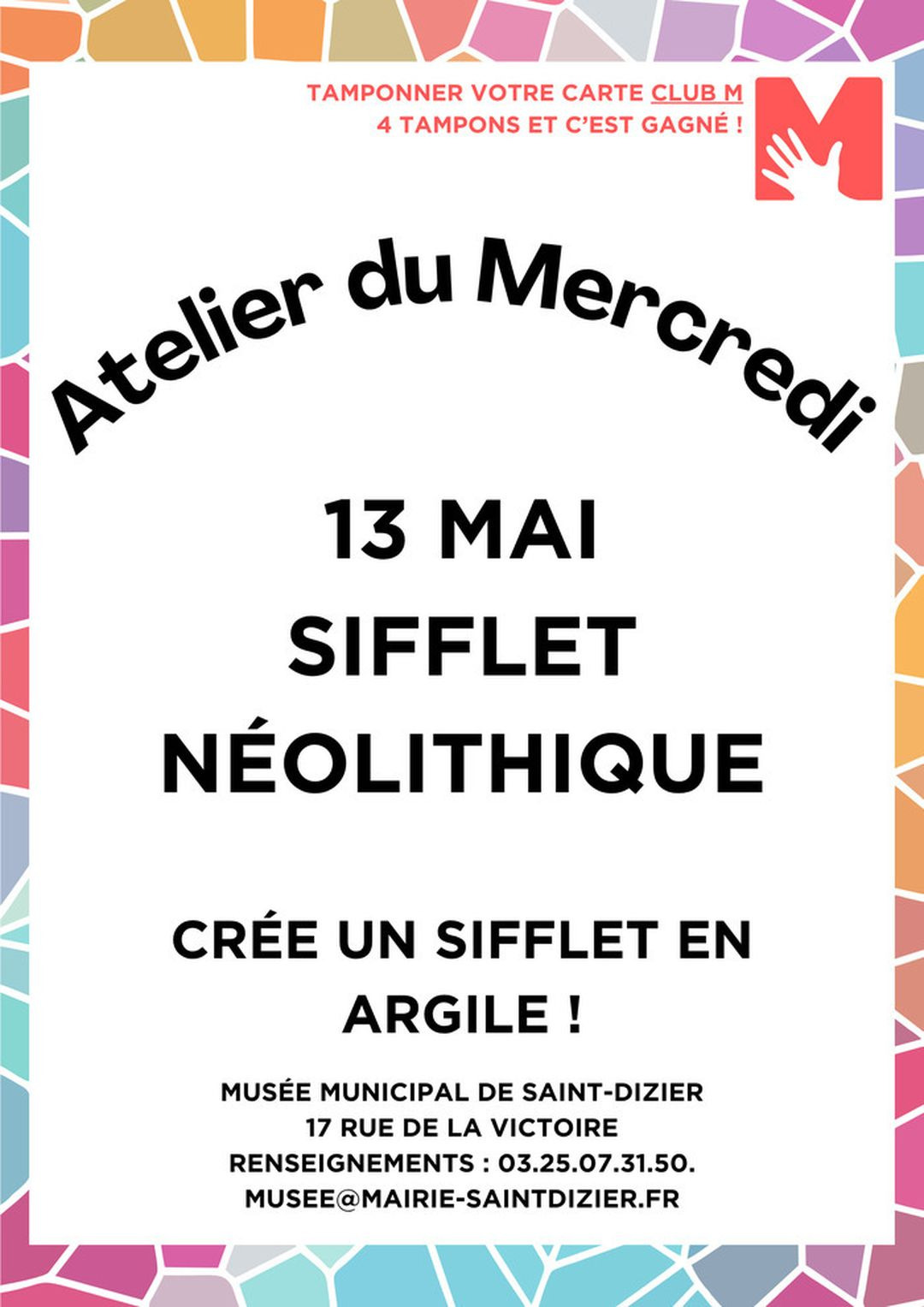 Atelier du Mercredi : sifflet néolithique