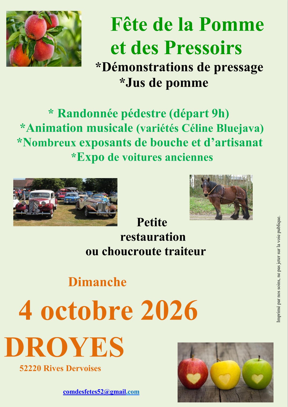 Fête de la Pomme et des Pressoirs - Droyes