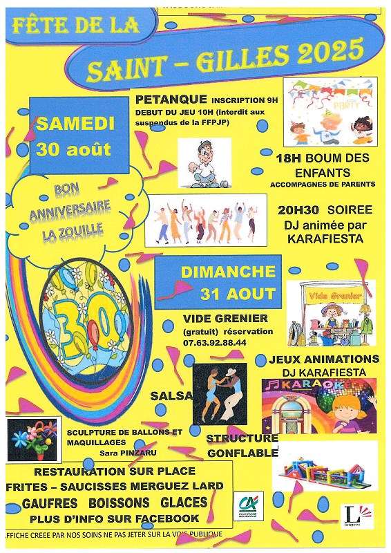 LA FÊTE DE LA SAINT-GILLES 2025