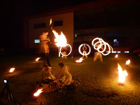 Spectacle de feu musical "Tornade"