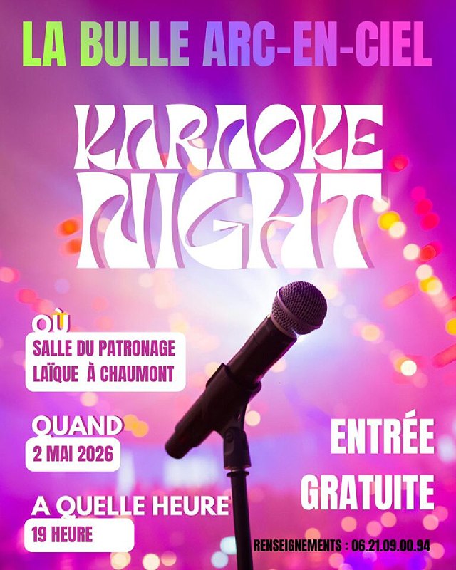 Karaoke night — visuel événement