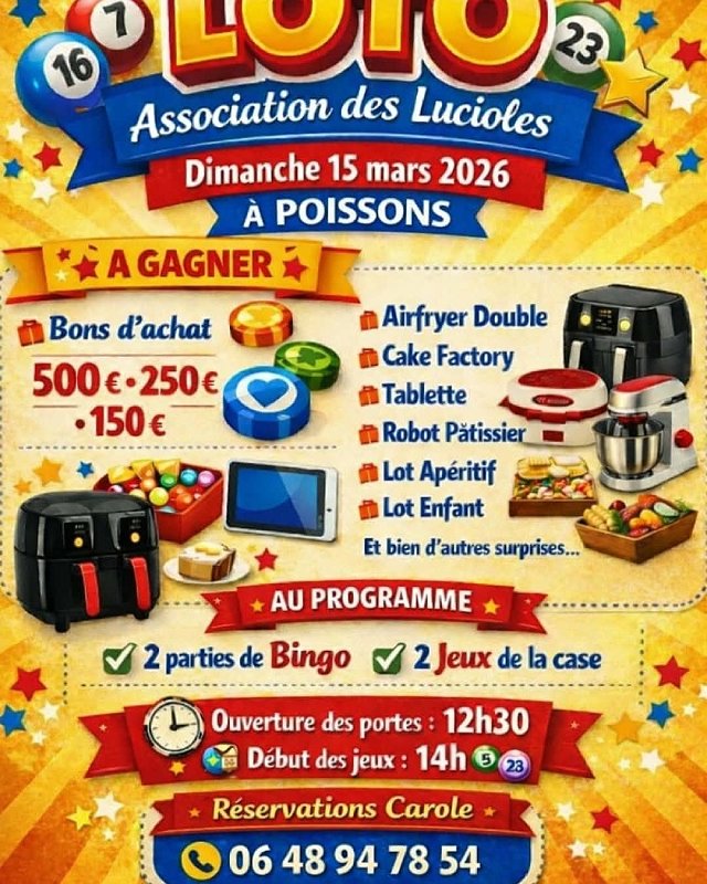 Loto de l'association "les Lucioles"