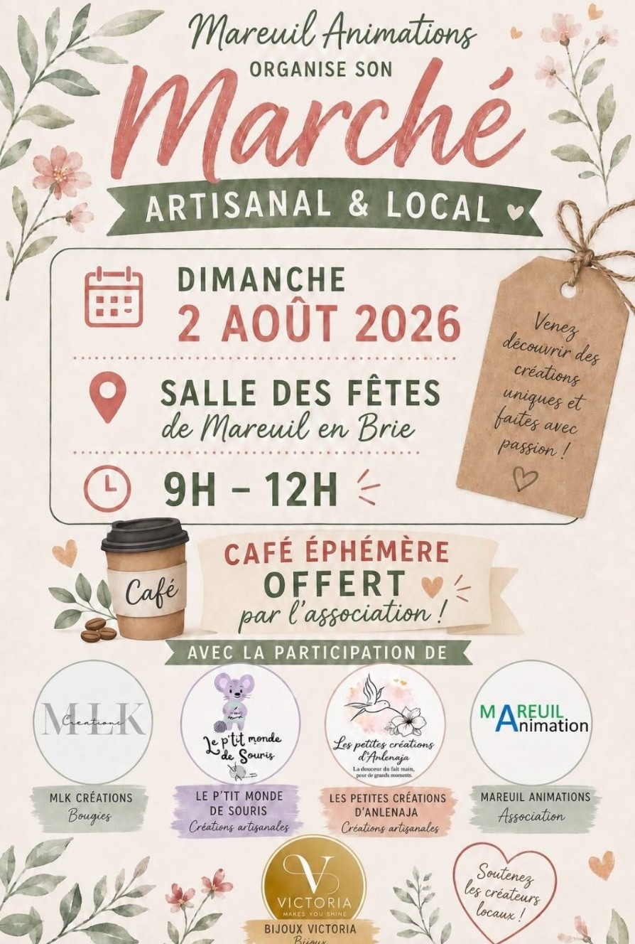 marché artisanal - Mareuil-en-Brie