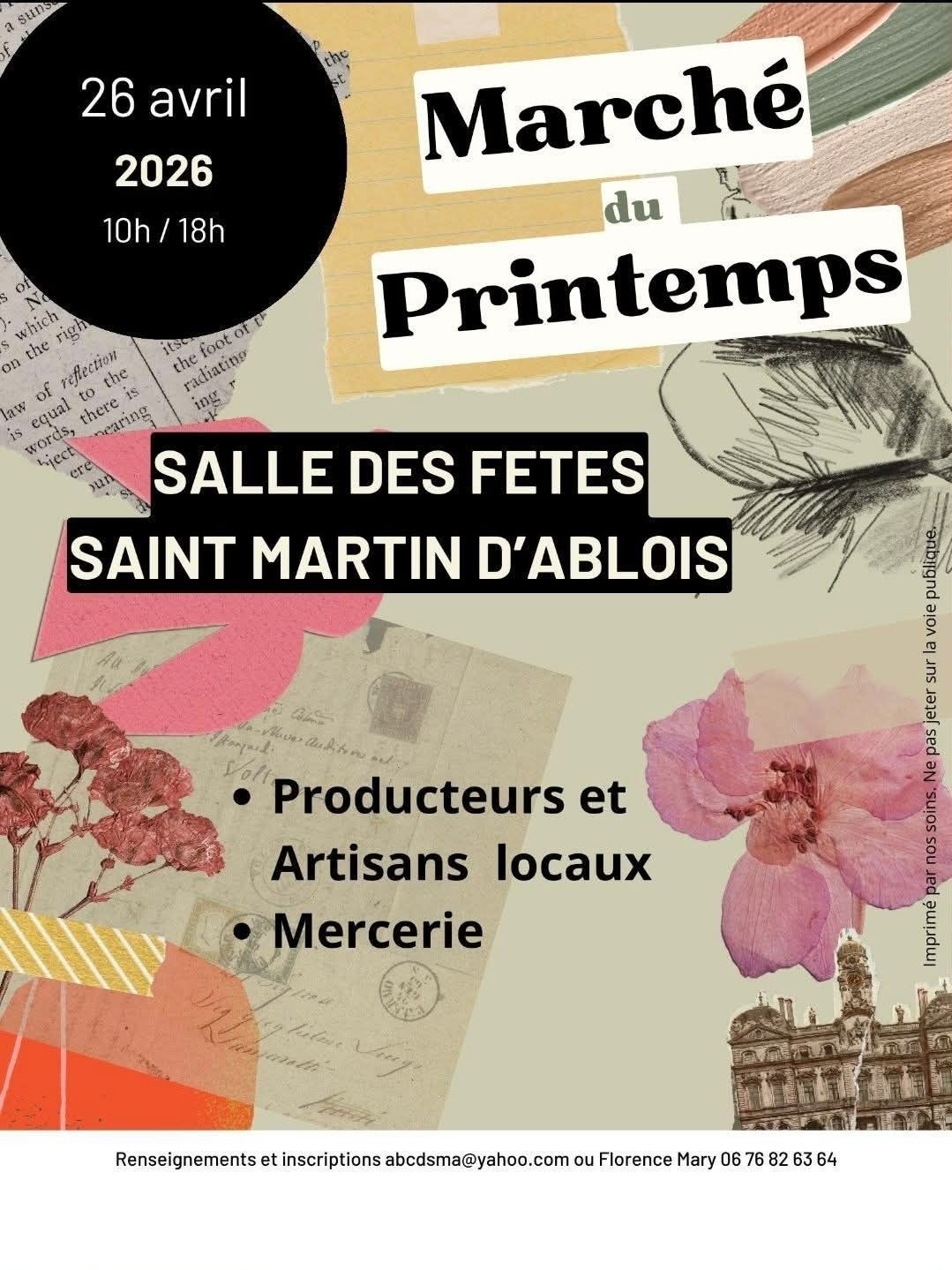 marché de printemps - St Martin d'Ablois