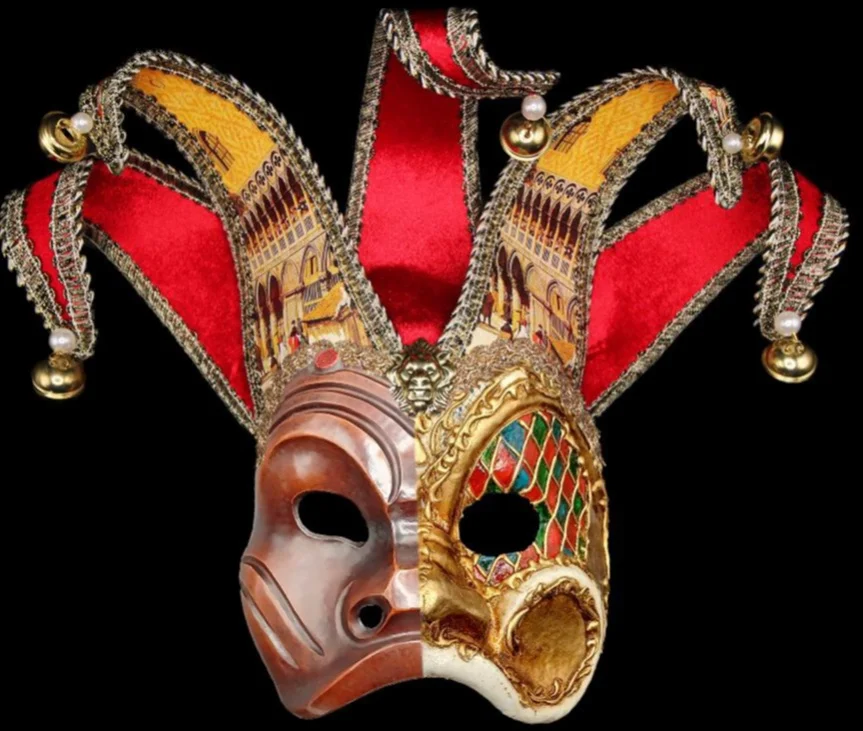 Exposition : Masques de Venise la satire et les paillettes