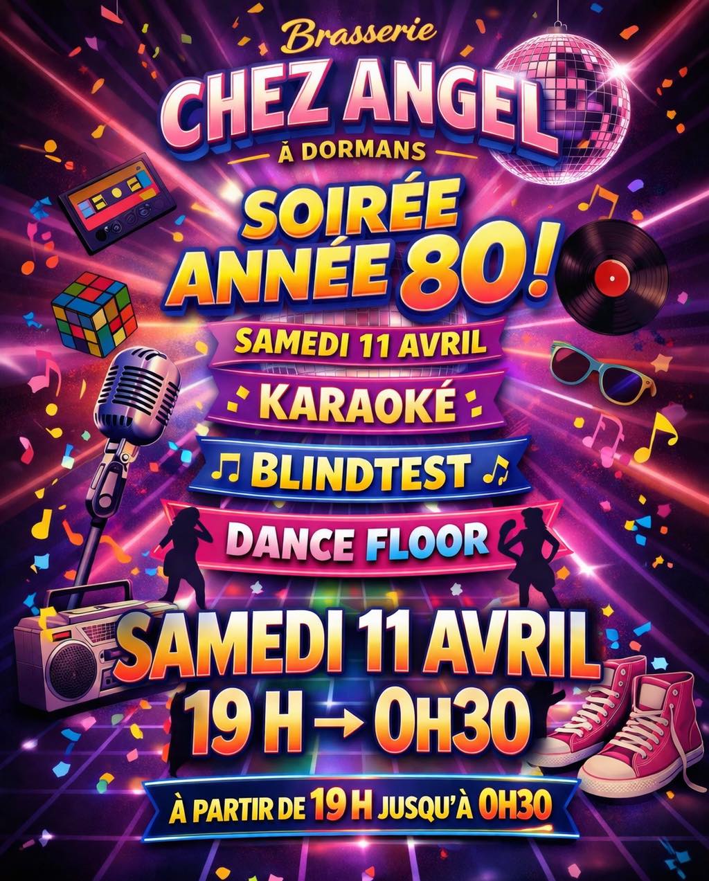 soirée années 80 - Chez Angel