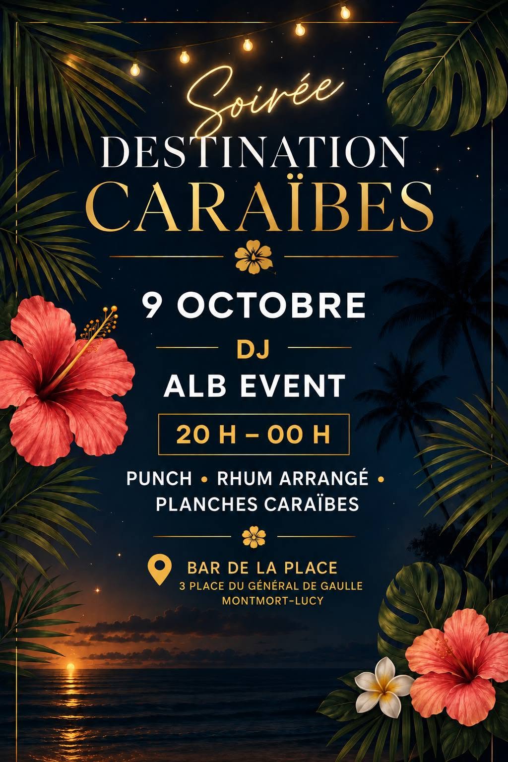 soirée destination Caraïbes