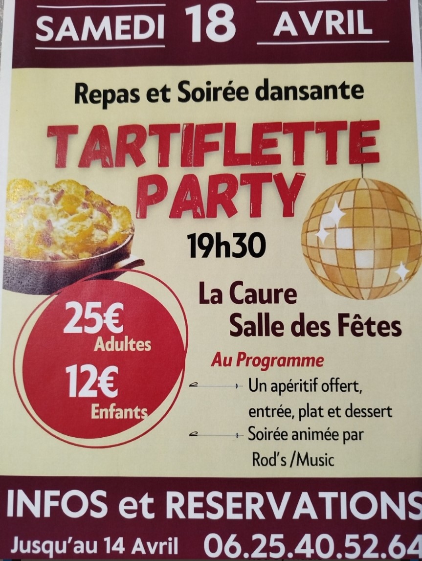 soirée tartiflette - La Caure