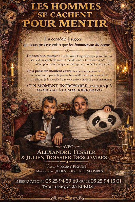 Spectacle - Les hommes se cachent pour mentir — visuel événement