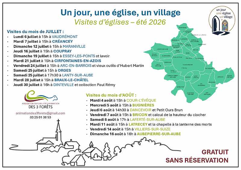 Un jour, une église, un village : visite de l'église d'Arc-en-Barrois et des vieux outils d'Hubert Martin